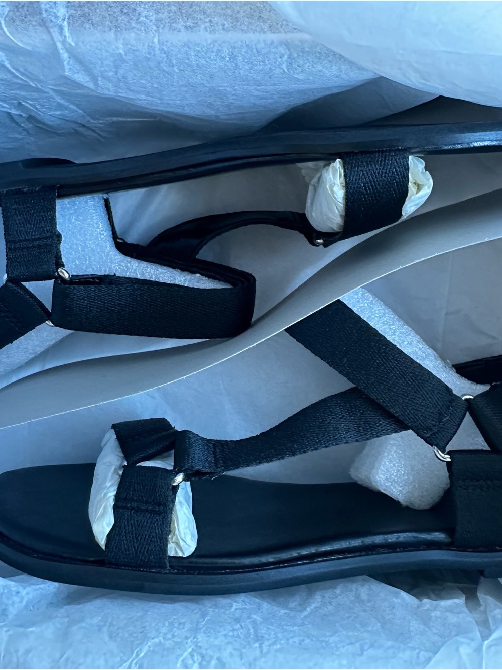 Black Women's Adjustable Strappy Sandals 5.5  new in the box - Picture 16 of 16